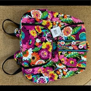 Vera Bradley / Double ZIP Backpack / Va Va Bloom